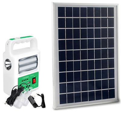 Lampada portatile del pannello 2 LED della Banca di energia solare con il sistema di illuminazione di emergenza del caricabatteria del cavo di USB