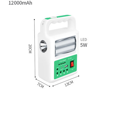 Lampada portatile del pannello 2 LED della Banca di energia solare con il sistema di illuminazione di emergenza del caricabatteria del cavo di USB