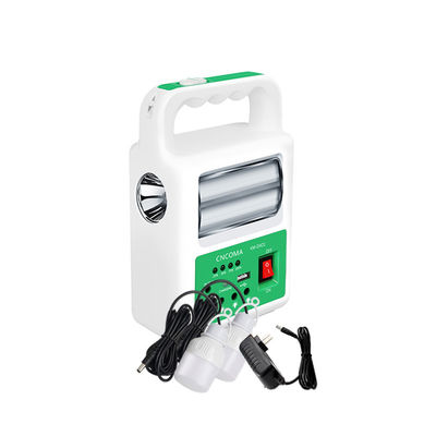 Lampada portatile del pannello 2 LED della Banca di energia solare con il sistema di illuminazione di emergenza del caricabatteria del cavo di USB