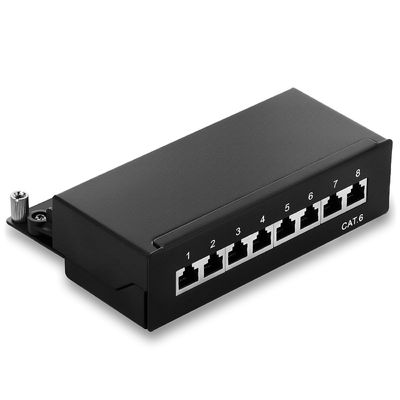 8 separatore del contenitore di distributore commerciale del distributore commerciale di cavo del quadro d'interconnessione del supporto RJ45 della parete di Pacthpanel UTP del porto Cat6