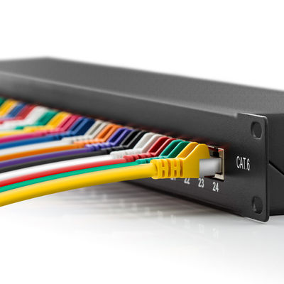 24 quadri d'interconnessione di Pacthpanel UTP RJ45 del porto Cat6 x a 19 pollici Rackmount 1U