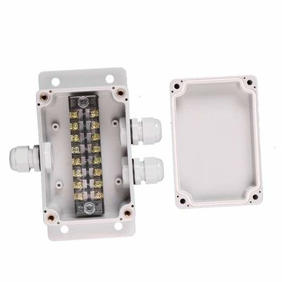 Scatola di giunzione impermeabile di distribuzione via cavo IP65 100*68*50mm con il montaggio della parete di modi dei blocchetti terminali 3