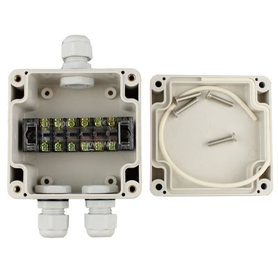 Accendendo recinzione elettrica di distribuzione della scatola di giunzione dei collegamenti del cavo 83*81*56mm impermeabile con i connettori