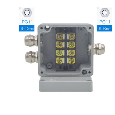 600V 35A Teminal blocca con la scatola di giunzione di alluminio fusa sotto pressione sigillata del progetto di caso di recinzione 86*76*57mm