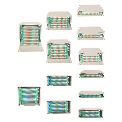 Unità a fibra ottica a 19 pollici della pagina di distribuzione del supporto di scaffale del connettore della st dello Sc LC di ODF FC che fa scorrere cassetta 1U 2U 3U