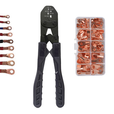 Pinza dello strumento di piegatura del piegatore e rame aperto Ring Lug Terminals Assortment Set OT 10A del barilotto 70pcs a 50A