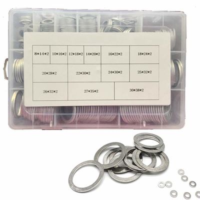 260pcs 13 gradua il corredo secondo la misura piano di alluminio metrico dell'assortimento delle guarnizioni di Ring Oil Drain Plug Washers