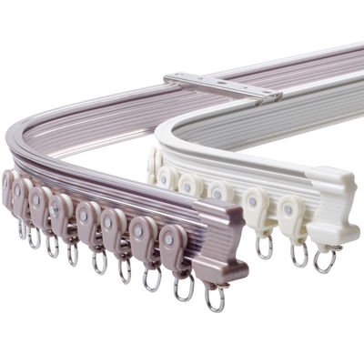 Bovindo di alluminio curvo resistente di Palo Rod Bendable Curtain Track Rail per il divisorio