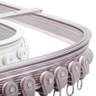 Bovindo di alluminio curvo resistente di Palo Rod Bendable Curtain Track Rail per il divisorio