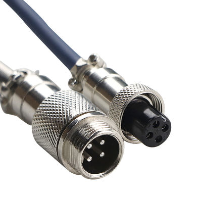 4 connettore circolare resistente della spina GX12 GX16 dell'incavo di aggancio di aviazione colorato perni dei pin 5