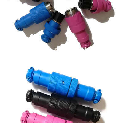 4 connettore circolare resistente della spina GX12 GX16 dell'incavo di aggancio di aviazione colorato perni dei pin 5