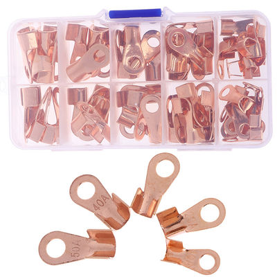 Pinza dello strumento di piegatura del piegatore e rame aperto Ring Lug Terminals Assortment Set OT 10A del barilotto 70pcs a 50A