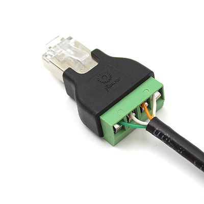 RJ45 Network Male Plug 8P8C to 4 Pin Screw Terminal Blocks Adapter RS485