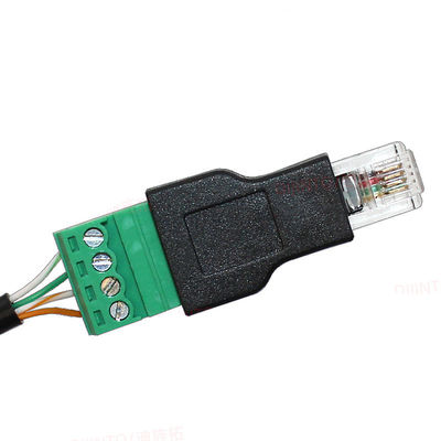 Spine modulari del connettore maschio di RJ11 6P4C a 4 Pin Screw Terminal Blocks Adapter