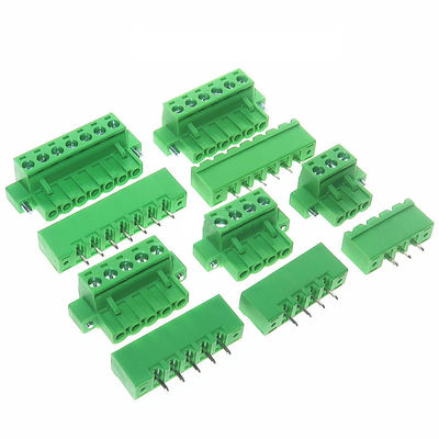 i blocchetti terminali alimentabili della vite del PWB del passo di 5.08mm tappano Pin Header diritto con la flangia