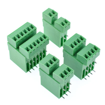 3.81mm Pitch connettori PCB a doppia fila a vite in fiocco in fiocco