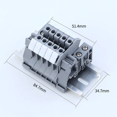 Strisce su rotaie 32A 690V di BACCANO modulare del corredo UK2.5N dei blocchetti terminali della vite di UK2.5B