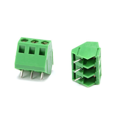 5.0mm Pitch PCB Soldering Connector di montaggio di vite blocchi terminali 45° ingresso laterale