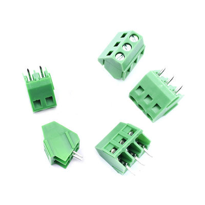 5.0mm Pitch PCB Soldering Connector di montaggio di vite blocchi terminali 45° ingresso laterale