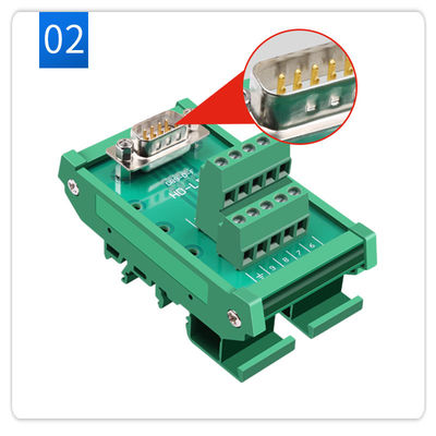 Sotto bordo di sblocco del blocchetto terminali di 9 Pin Single End Male Female connettori di DB9 D