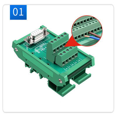 Sotto bordo di sblocco del blocchetto terminali di 9 Pin Single End Male Female connettori di DB9 D