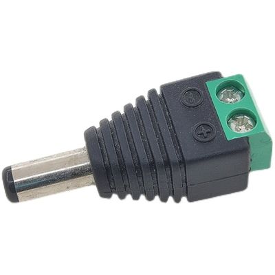 adattatore maschio di corrente continua di 2.1mm x di 5.5mm Jack per le lampade fluorescenti della macchina fotografica LED del CCTV