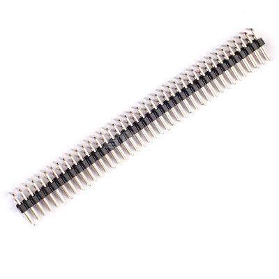 Fila tripla doppia di angolo del passo 1.27mm 2.0mm la singola di Pin Header del connettore maschio 2.54mm del PWB SMT ha personalizzato