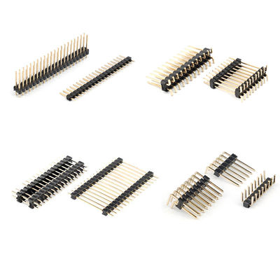 Fila tripla doppia di angolo del passo 1.27mm 2.0mm la singola di Pin Header del connettore maschio 2.54mm del PWB SMT ha personalizzato