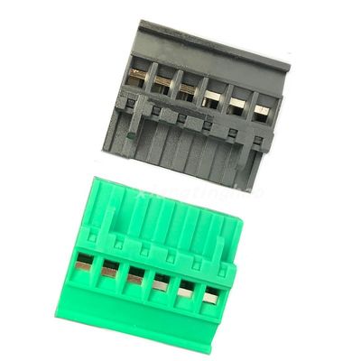 i blocchetti terminali buio pesto della vite di colore di 5.08mm tappano Pin Horizontal Entry Wiring diritto