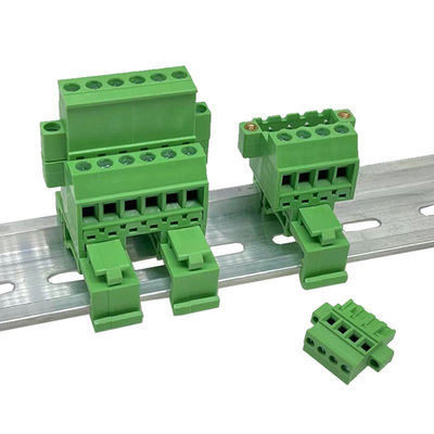 5.08mm/0,2&quot; ferrovia Pluggable di baccano dei blocchetti terminali della vite del passo che monta 300V 10A