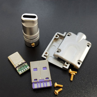 Tipo tastiera meccanica di USB 3,1 del corredo di DIY dei telefoni cellulari di Shell Data Charge Cable For della spina del connettore del metallo di C