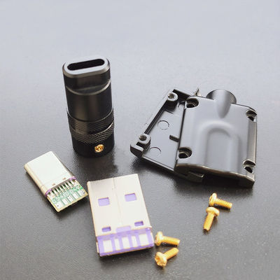 Tipo tastiera meccanica di USB 3,1 del corredo di DIY dei telefoni cellulari di Shell Data Charge Cable For della spina del connettore del metallo di C
