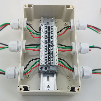 La scatola di giunzione elettrica di distribuzione via cavo 200*120*75mm impermeabilizza con i blocchetti terminali della ferrovia di baccano