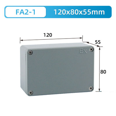 1 in fuori scatola di giunzione di alluminio di distribuzione via cavo 2 impermeabilizzi con i blocchetti terminali 120*80*55mm