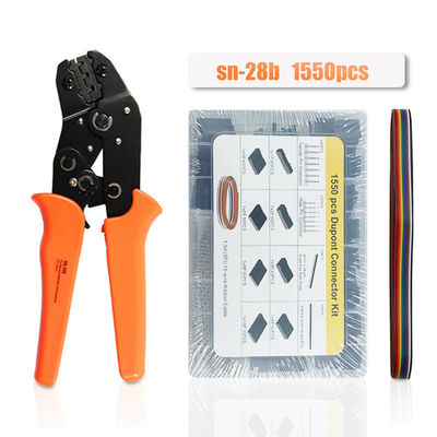 assortimento dei connettori di 1550pcs Du Pont 2.54mm con il corredo della pinza del piegatore dello strumento di piegatura
