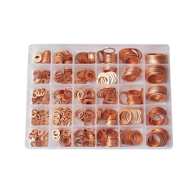 568pcs 30 gradua il corredo secondo la misura piano di rame metrico IMPA813080 di Ring Washer Gaskets Assortment Set