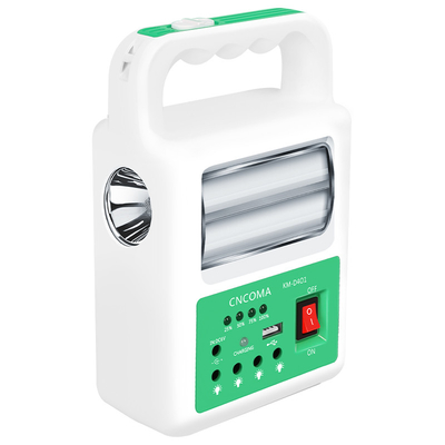 Lampada portatile del pannello 2 LED della Banca di energia solare con il sistema di illuminazione di emergenza del caricabatteria del cavo di USB