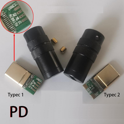 tipo palladio 100W di 6mm O.D USB 3,1 del cavo della tassa di C che addebita gli Smart Phone delle compresse dei computer portatili