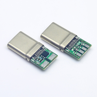 Tipo palladio 100W del corredo 6mm O.D USB-C 3,1 di DIY del cavo della tassa di C che addebita i telefoni delle compresse dei computer portatili