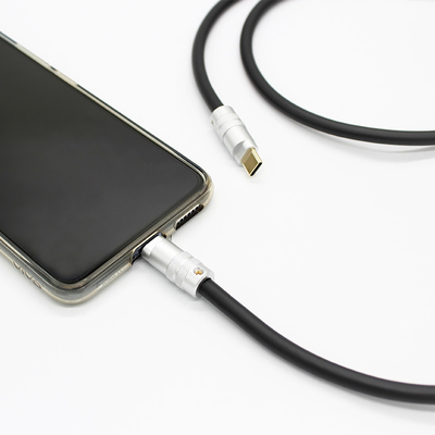 Tipo palladio 100W del corredo 6mm O.D USB-C 3,1 di DIY del cavo della tassa di C che addebita i telefoni delle compresse dei computer portatili