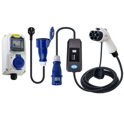 IEC di carico 62196-2 della scatola di amp 220V-240V CEE Plug Car Charger Switch del cavo 32 del veicolo elettrico