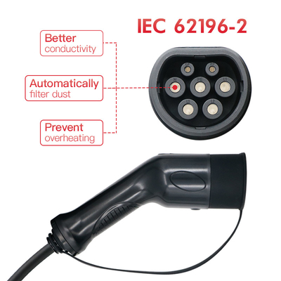 IEC di carico 62196-2 della scatola di amp 220V-240V CEE Plug Car Charger Switch del cavo 32 del veicolo elettrico
