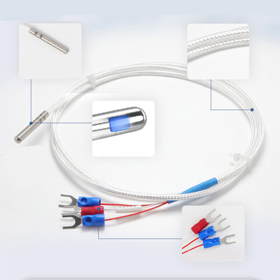 Metropolitana PT100 -50°C~200°C della sonda di acciaio inossidabile di Thermocouple Sensor Cable del regolatore di temperatura