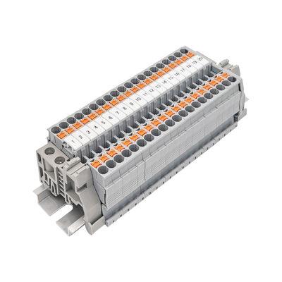 PT 2.5 Din Connettore montato su rotaia Push In Connection Spring Clamp Terminal Blocks Kit