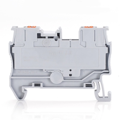 PT 2.5 Din Connettore montato su rotaia Push In Connection Spring Clamp Terminal Blocks Kit