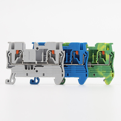PT 2.5 Din Connettore montato su rotaia Push In Connection Spring Clamp Terminal Blocks Kit