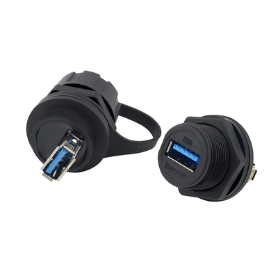 Femmina a livello dell'adattatore del bacino di USB 3,0 del supporto del singolo pannello del porto ad impermeabile femminile