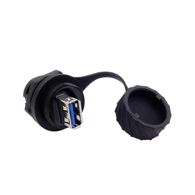 Femmina a livello dell'adattatore del bacino di USB 3,0 del supporto del singolo pannello del porto ad impermeabile femminile