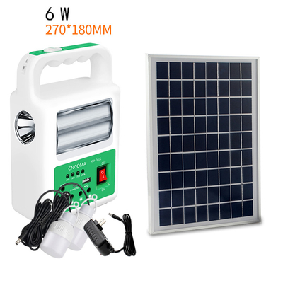 Lampada portatile del pannello 2 LED della Banca di energia solare con il sistema di illuminazione di emergenza del caricabatteria del cavo di USB