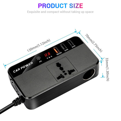 CC 24V 12V dell'invertitore dell'automobile del camion 200W alla stazione veloce della tassa di USB dell'adattatore del caricatore di potere del convertitore di CA 220V